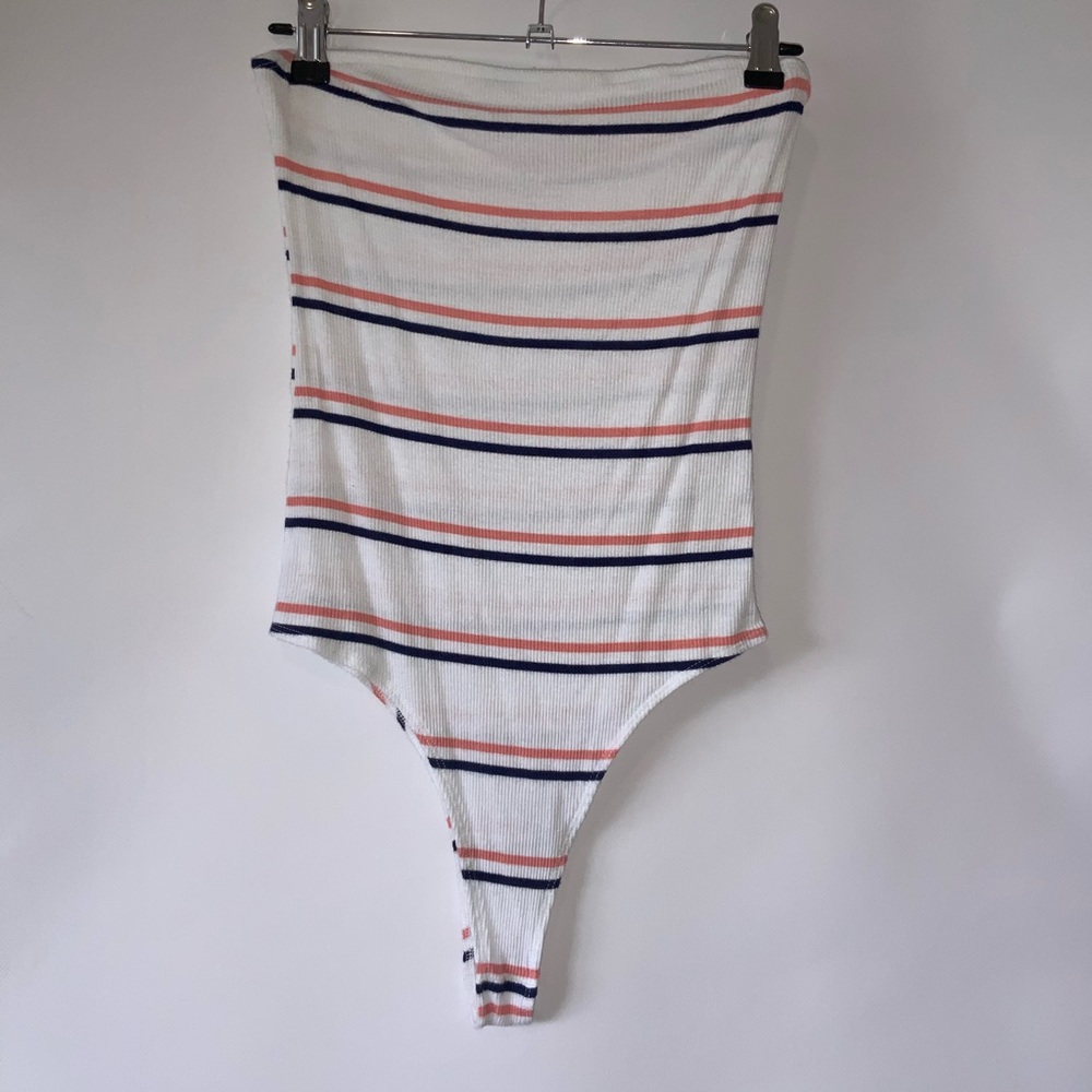 Pacsun Striped strapless bodysuit